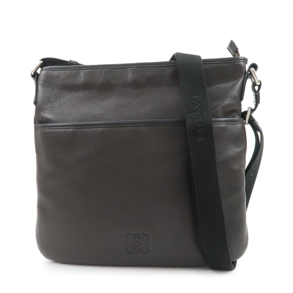 Loewe Anagram Calfskin Crossbody Bag Brown